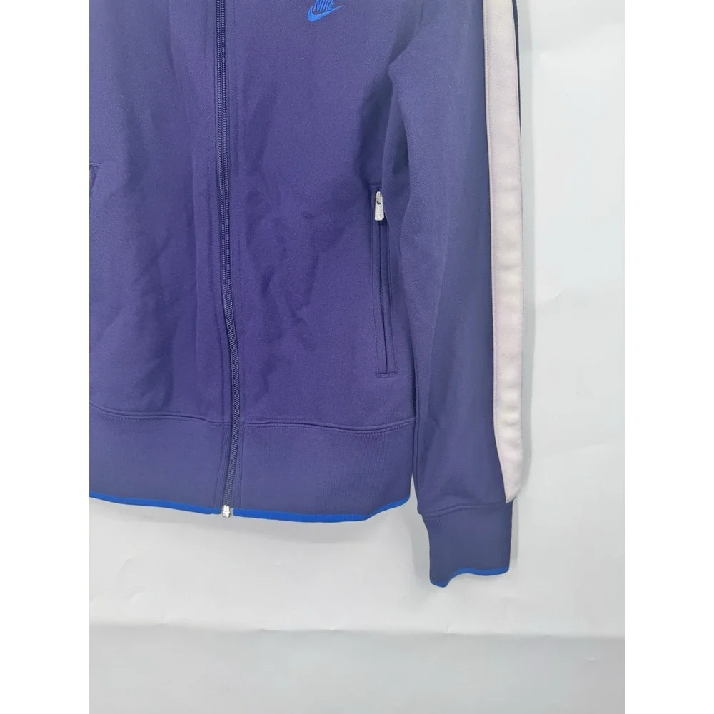 Nike Sportswear Retro Track Jacket Women Medium‎ Purple Athletic Workout Gym